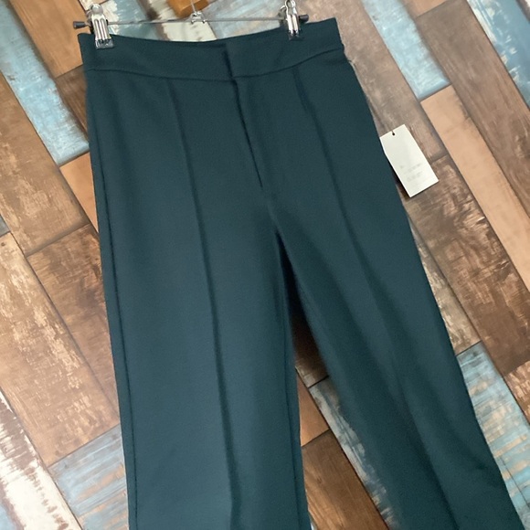 A new day green stretch high waisted flare slacks - Picture 6 of 16